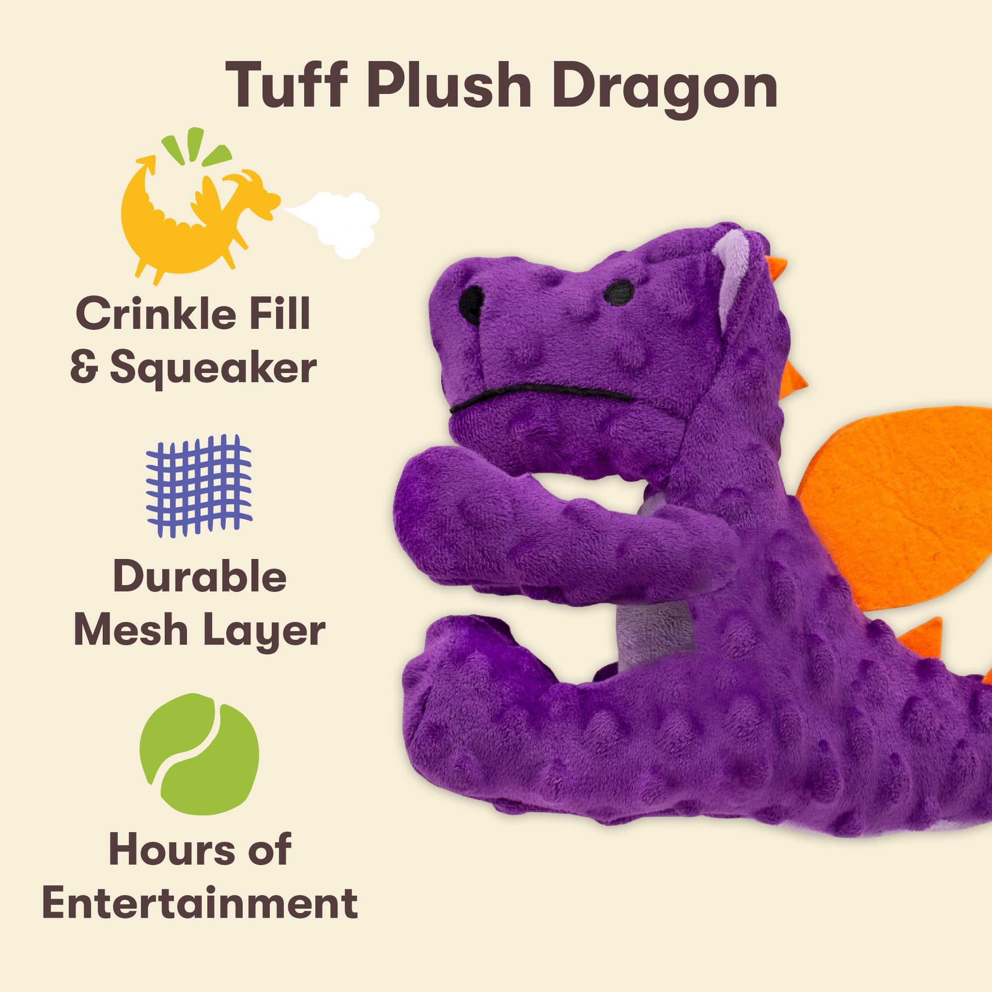 Tuff Plush Dog Toys Pet N Shape